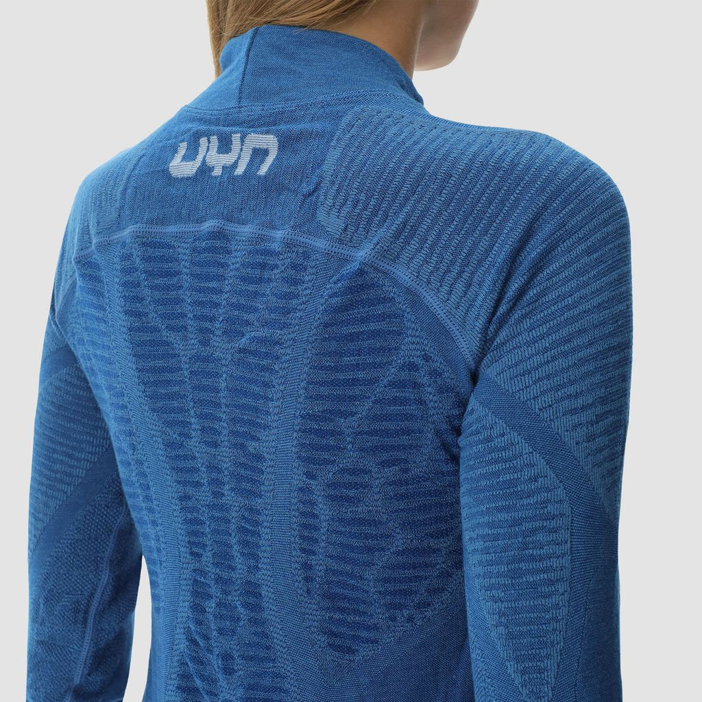uyn-biomorph-thermoshirt-damen-blau-nahaufnahme-rücken