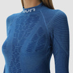 uyn-biomorph-thermoshirt-damen-blau-nahaufnahme