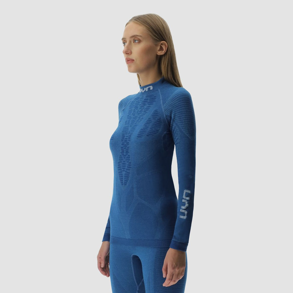 uyn-biomorph-thermoshirt-damen-blau-seitenansicht
