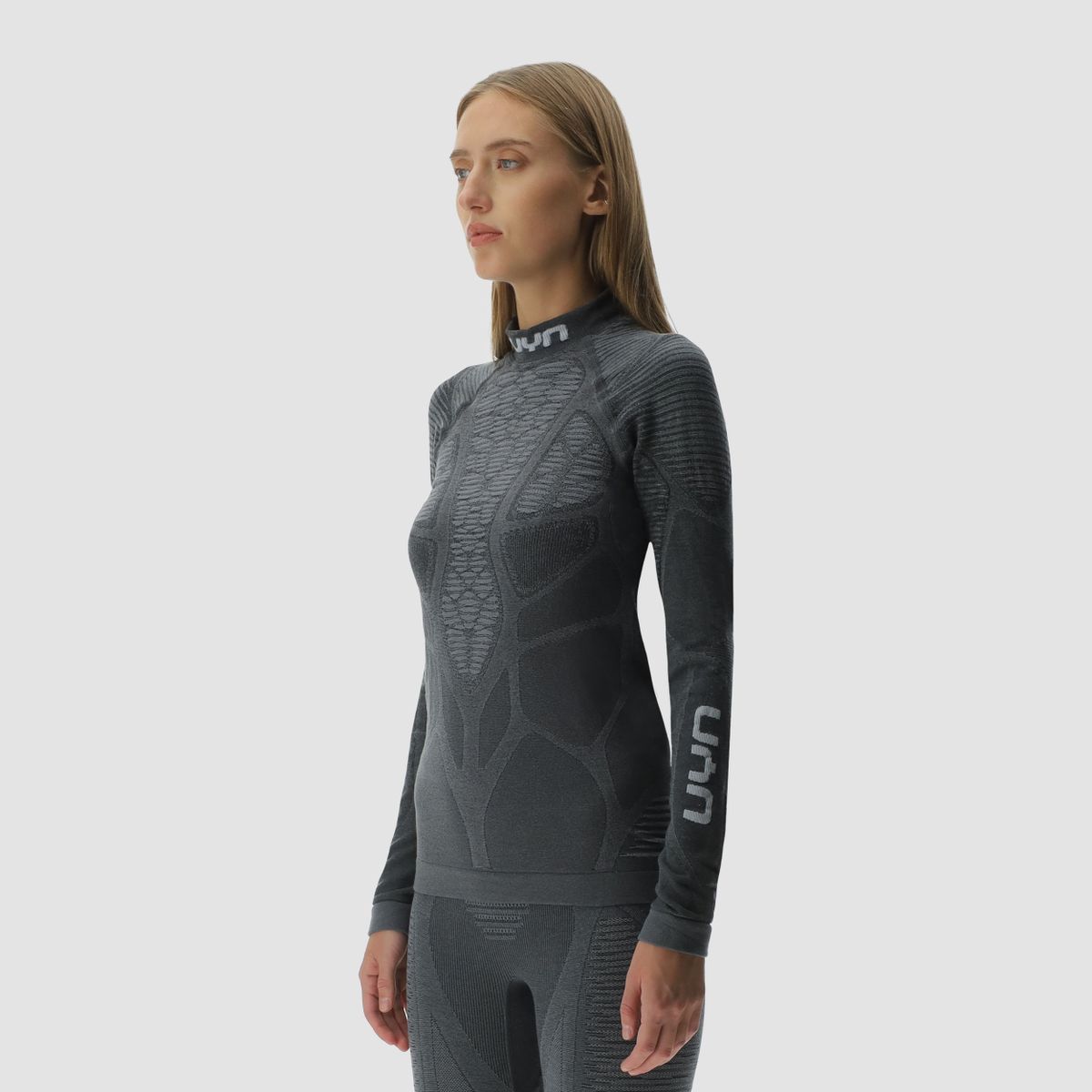 uyn-biomorph-thermoshirt-damen-grau-seitenansicht