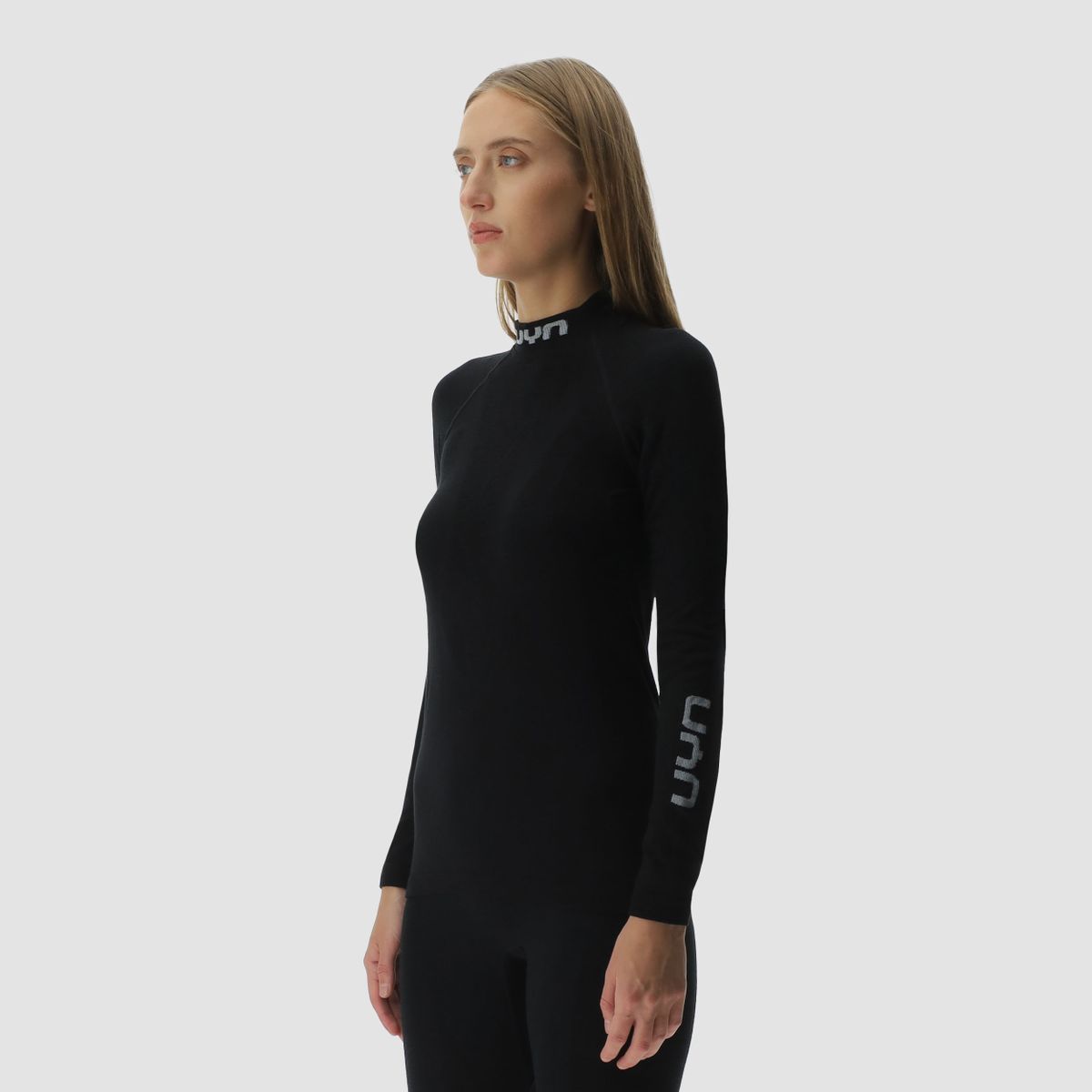 uyn-biomorph-thermoshirt-damen-schwarz-seitenansicht