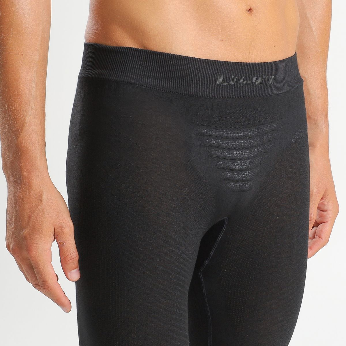 uyn-energyon-3/4-thermohose-herren-schwarz-nahaufnahme