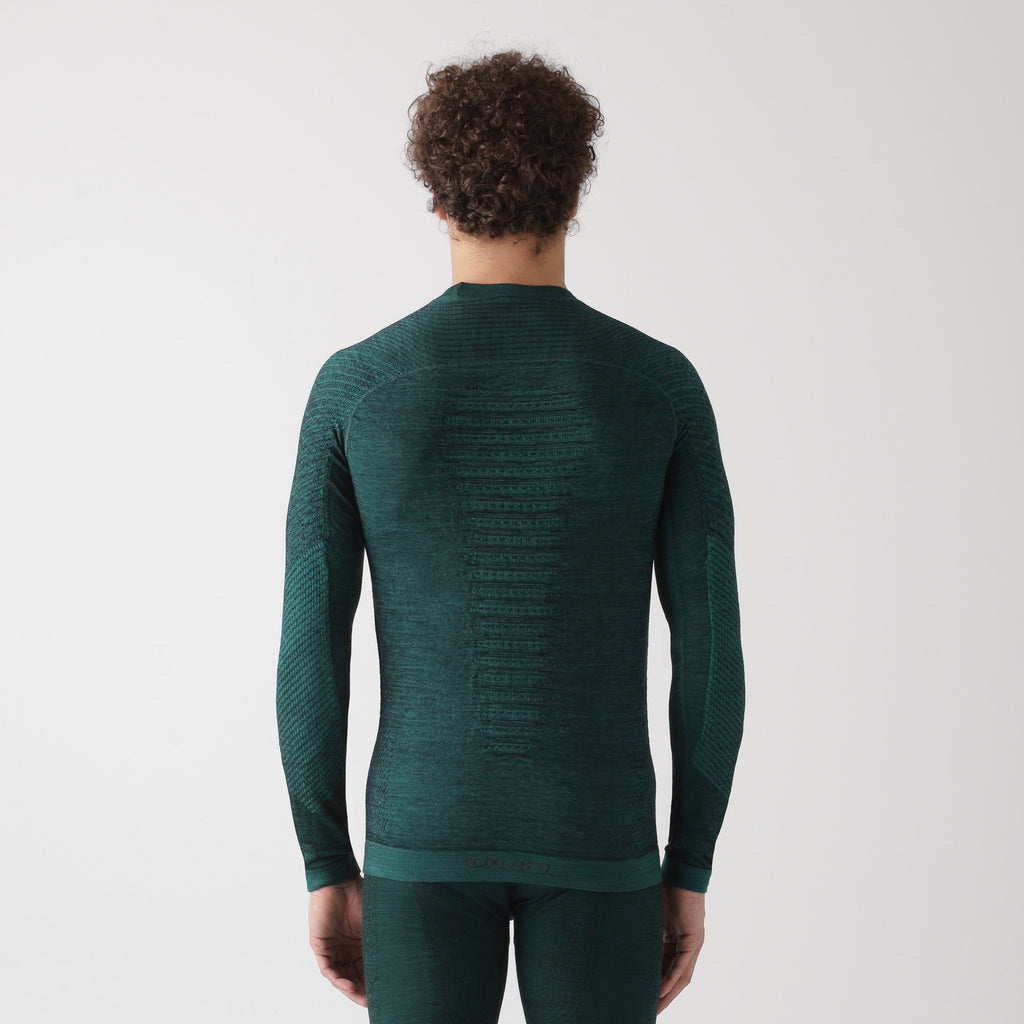 uyn-fusyon-thermoshirt-dunkelgrün-rückansicht