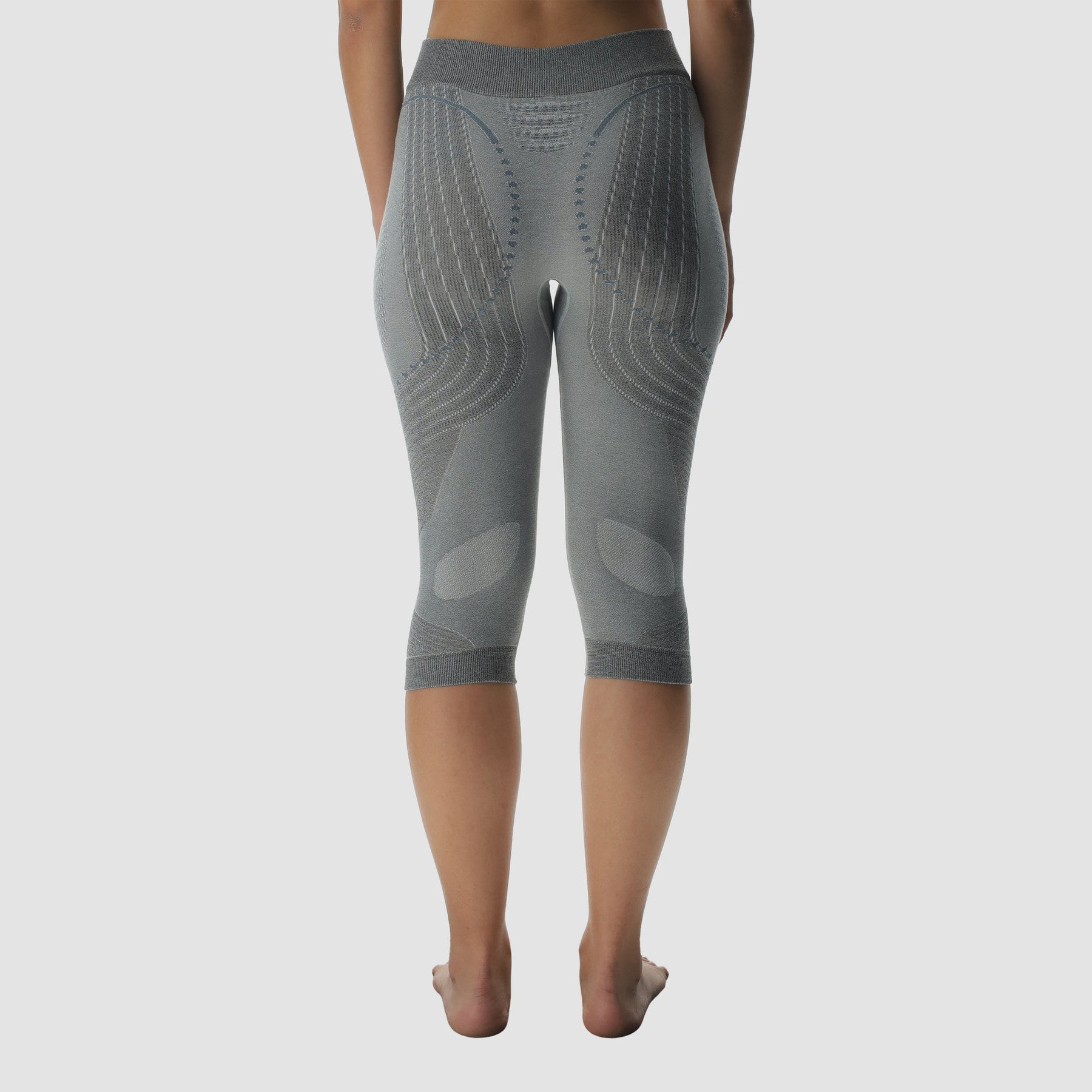uyn-thermohose-3/4-damen-grau-rückansicht