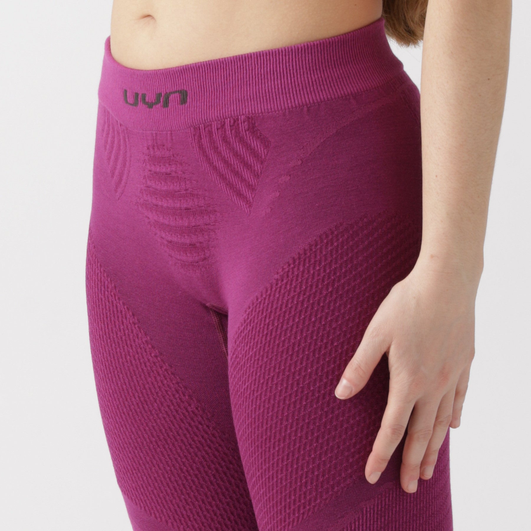 uyn-thermohose-3/4-damen-lila-nahaufnahme