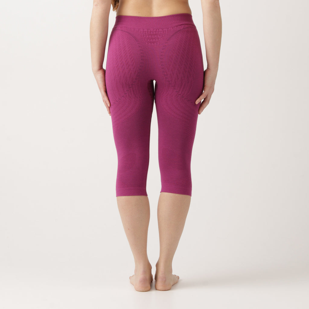 uyn-thermohose-3/4-damen-lila-rückansicht