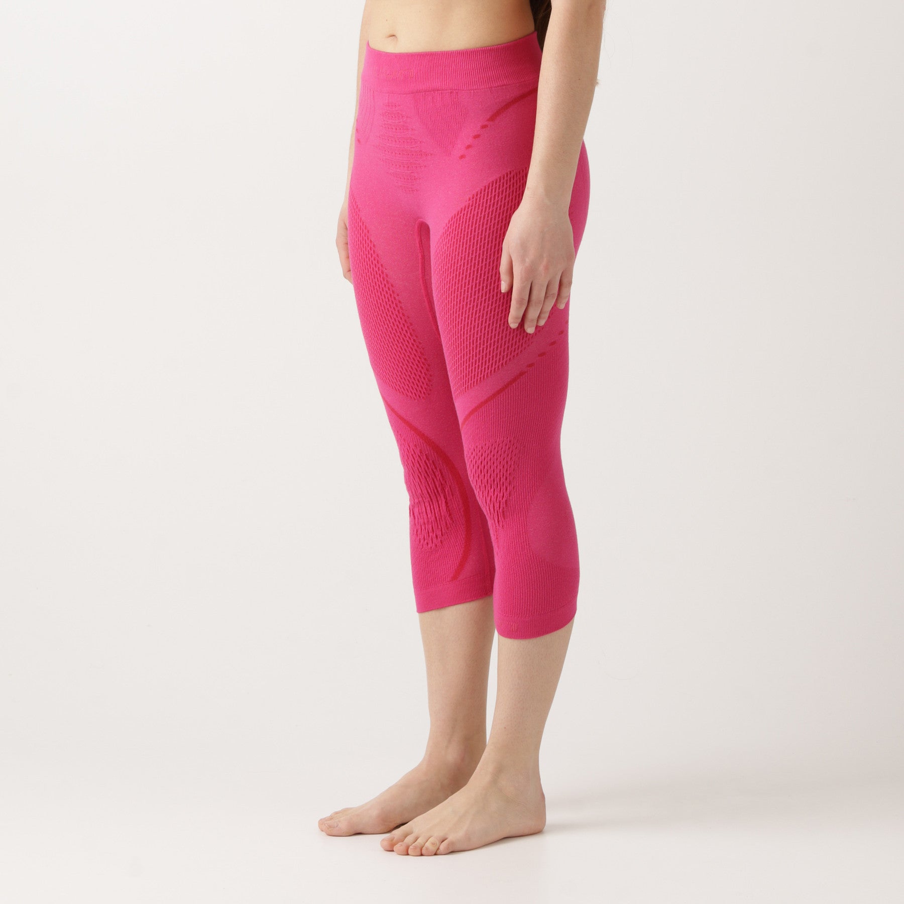 uyn-thermohose-3/4-damen-pink-seitenansicht