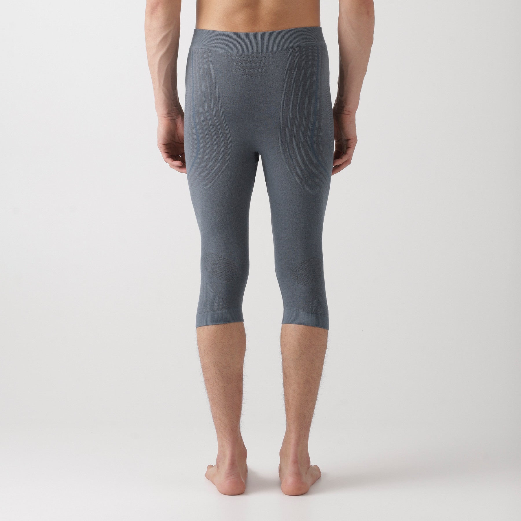 uyn-thermohose-3/4-herren-grau-rückansicht