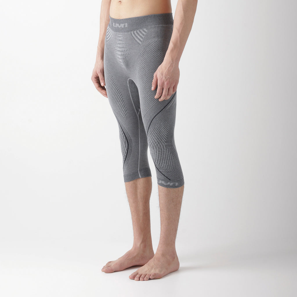 uyn-thermohose-3/4-herren-hellgrau-seitenansicht