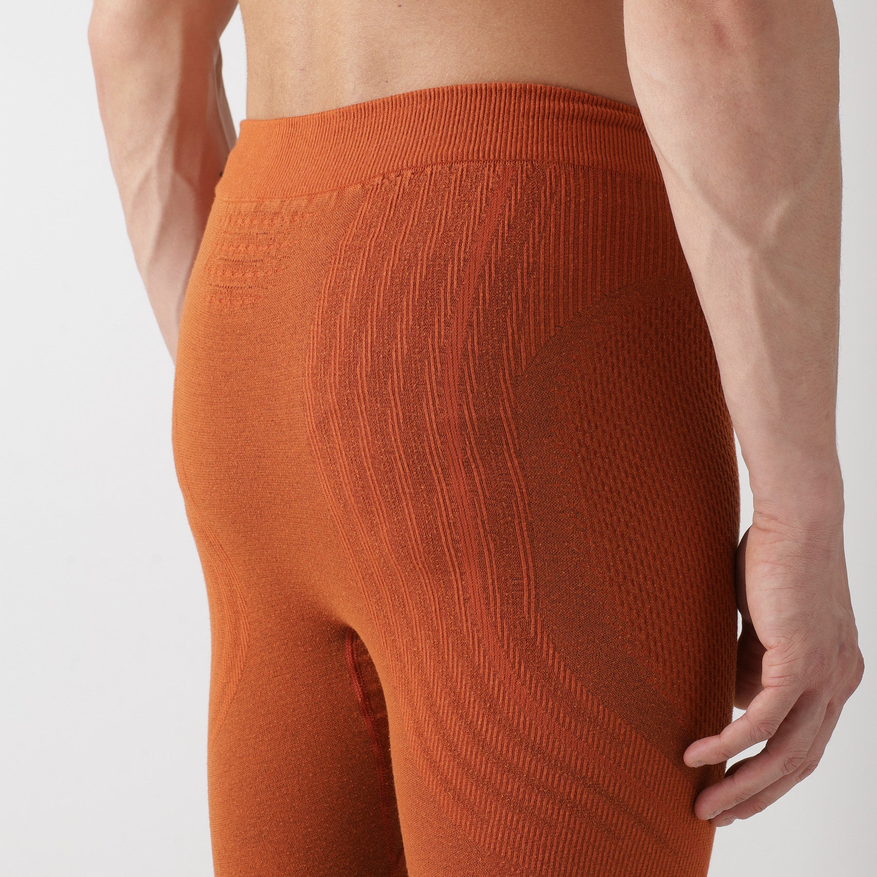 uyn-thermohose-3/4-herren-orange-nahaufnahme-hinten