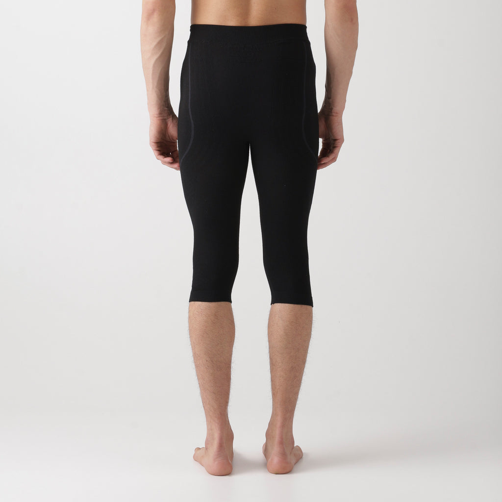 uyn-thermohose-3/4-herren-schwarz-rückansicht